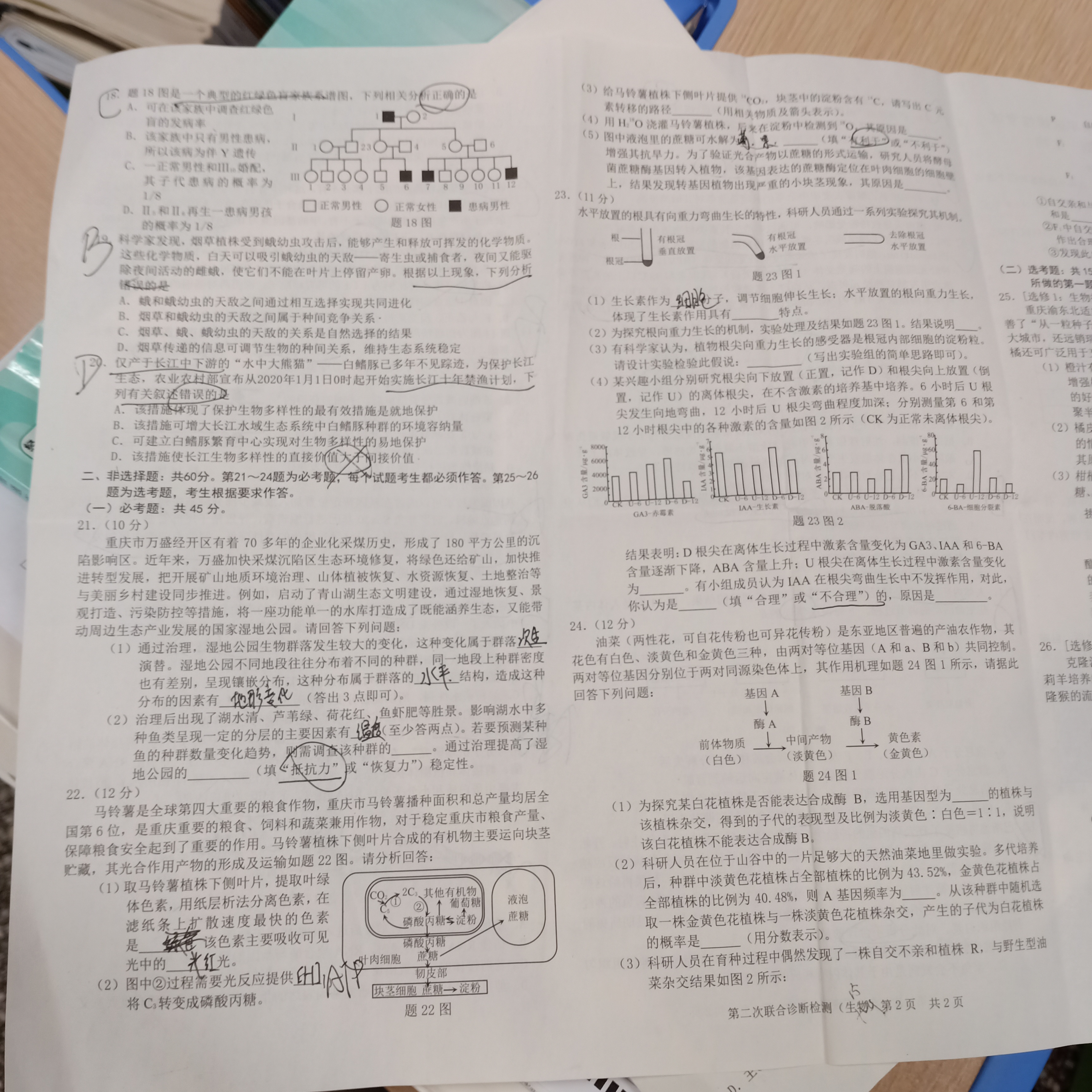 2023~2024学年核心突破XGK(二)2生物试题