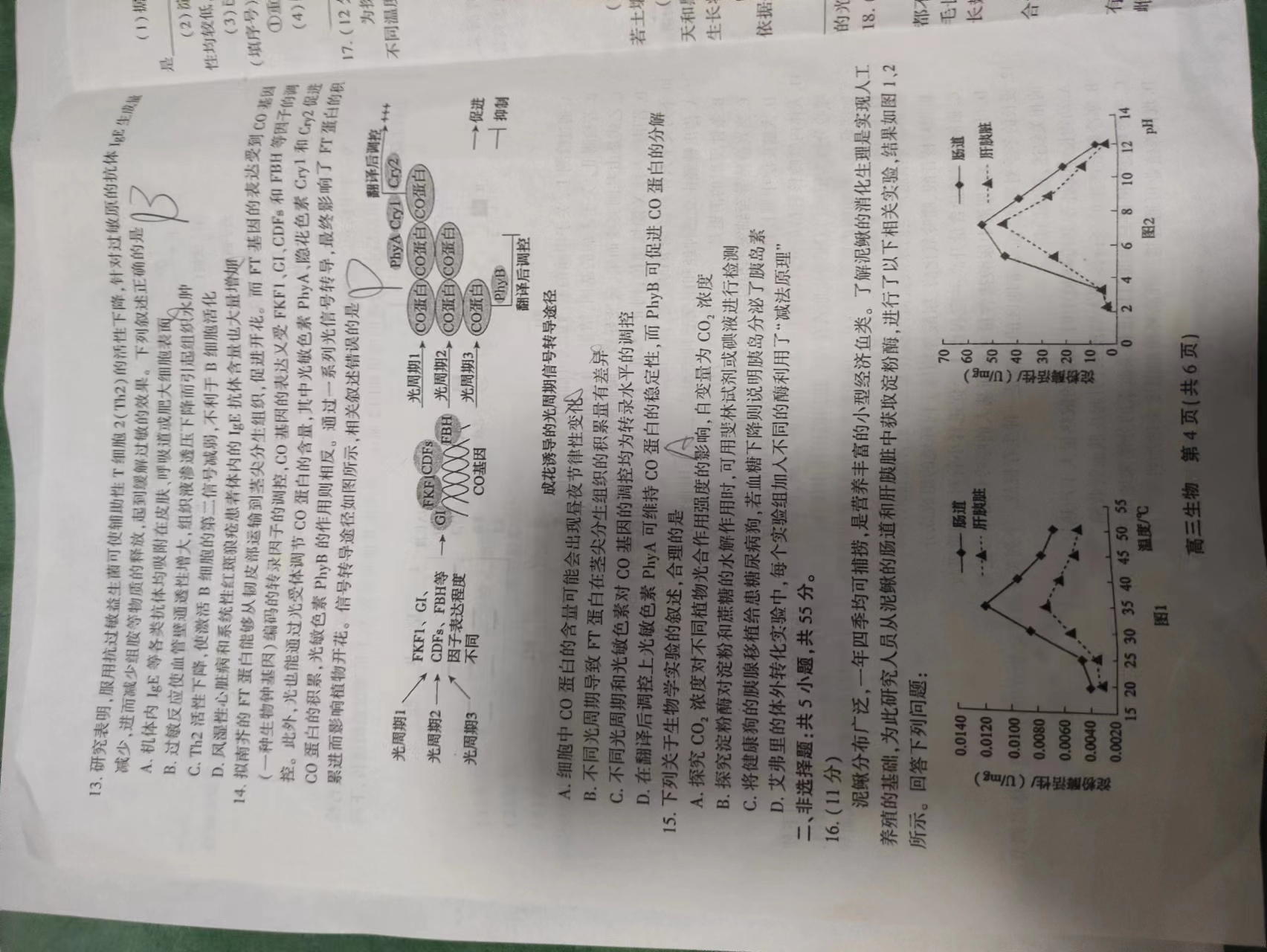 全国100所名校最新高考冲刺卷样卷一2023生物