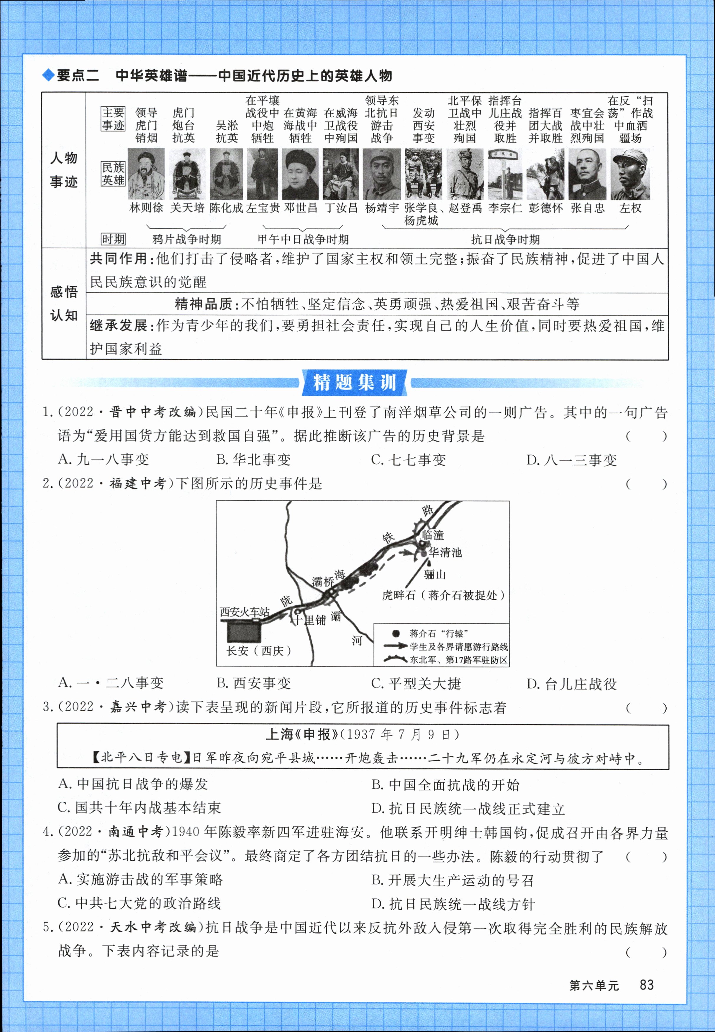 2024届高三全国100所名校AB测试示范卷·历史[24·G3AB(新教材老高考)·历史-R-必考-SD]四试题