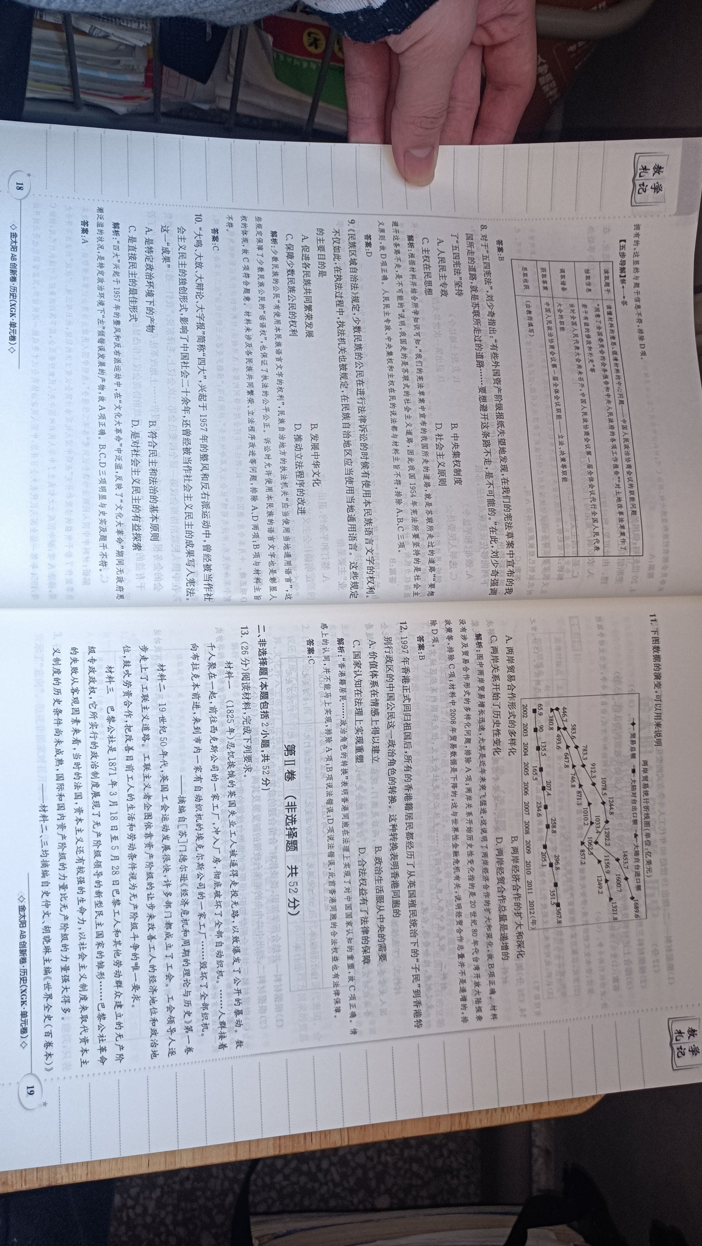 山西省2023-2024学年度九年级第一学期阶段性练习(一)历史答案核查