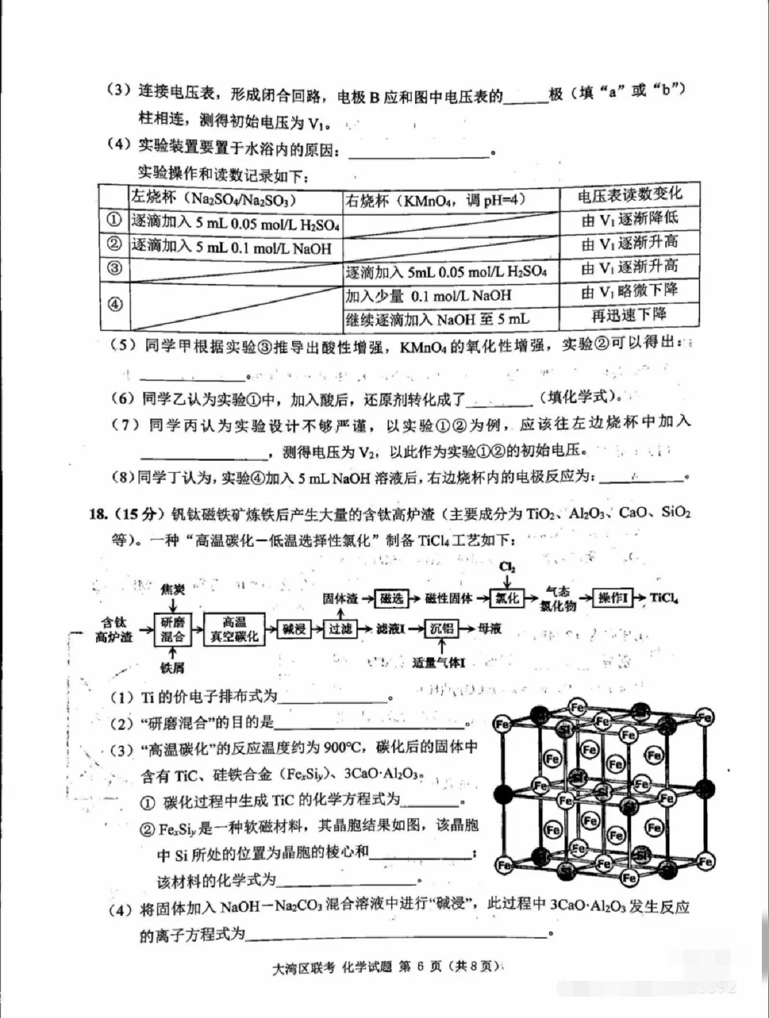 2023年普通高等学校招生全国统一考试模拟试题化学一衡水金卷先享题分科综合试