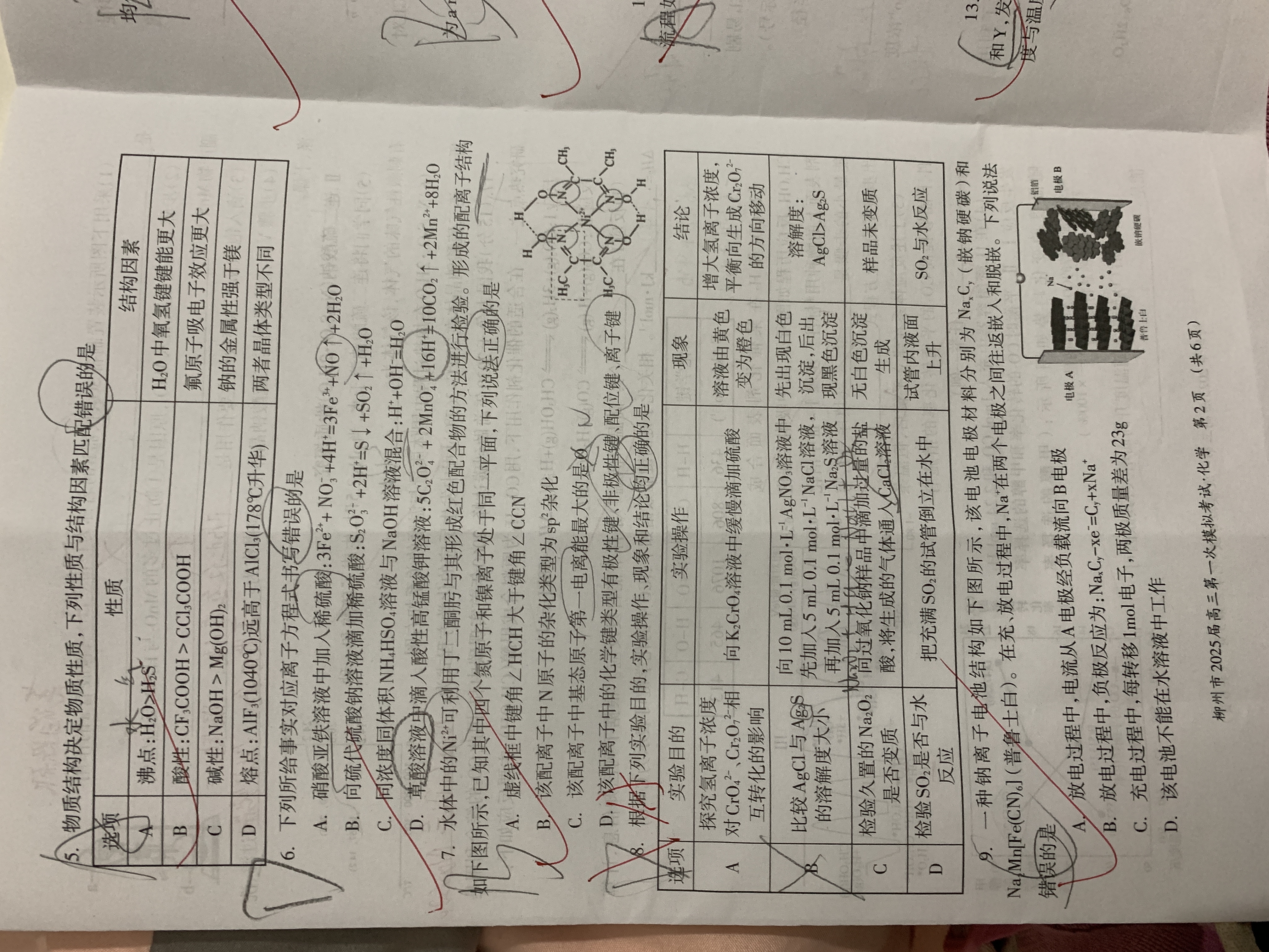 [金考汇教育]贵州省名校协作体2024-2025学年高三联考(一)1化学答案