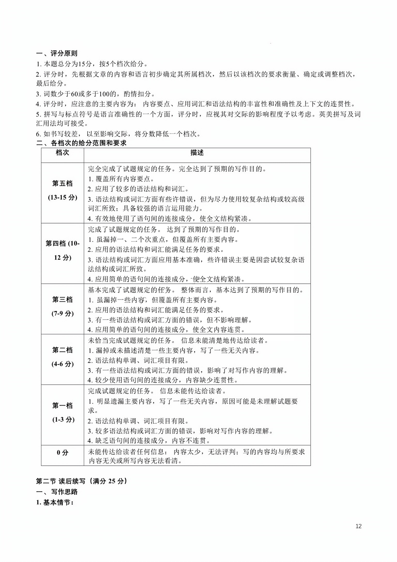 石室金匮 成都石室中学高2024届高考适应性考试(二)2答案(英语)