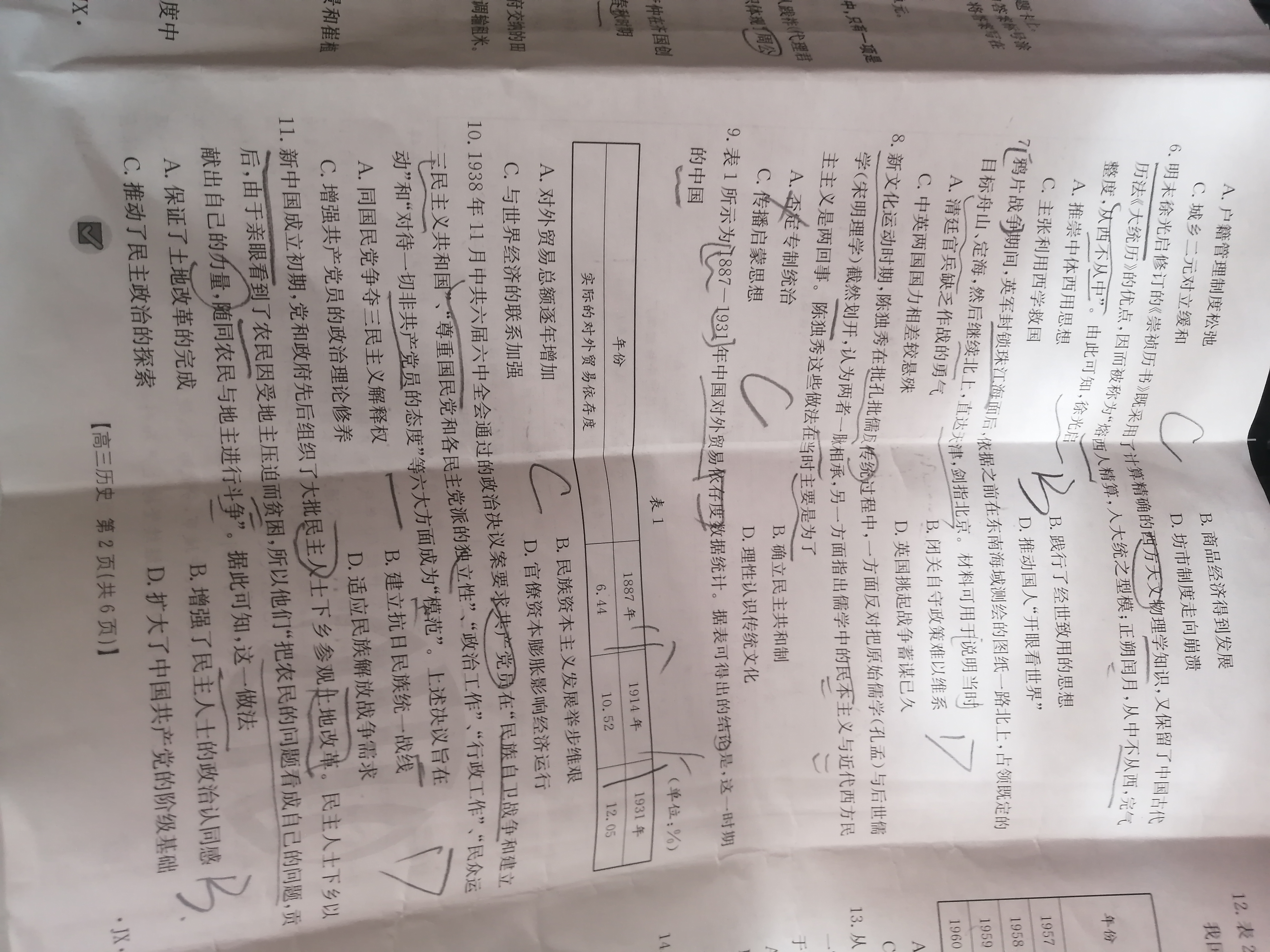 炎德英才大联考湖南师大附中2024届高3月考试卷七及答案历史。。