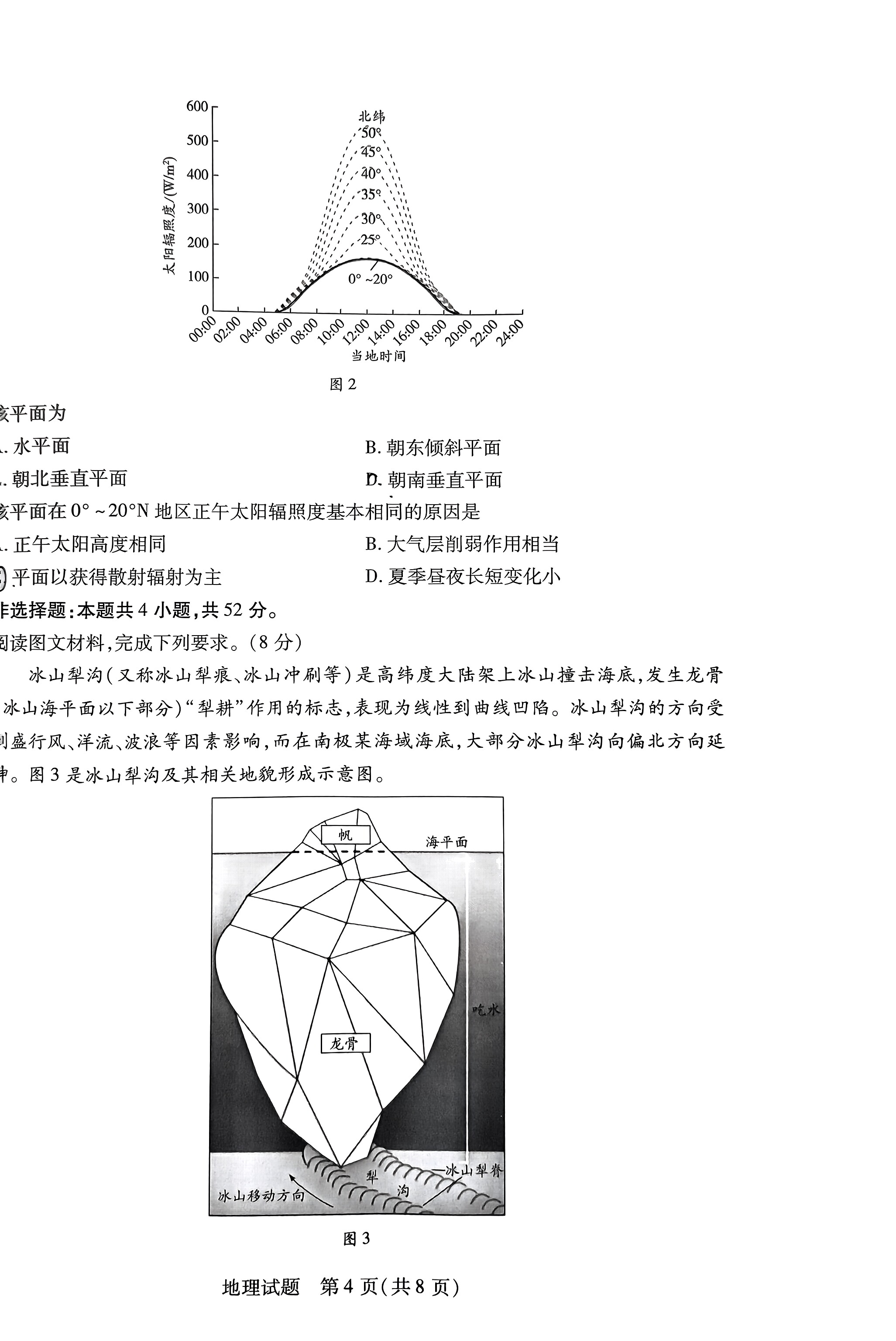 炎德英才大联考 长沙一中2024届高三月考试卷(一)地理试题答案