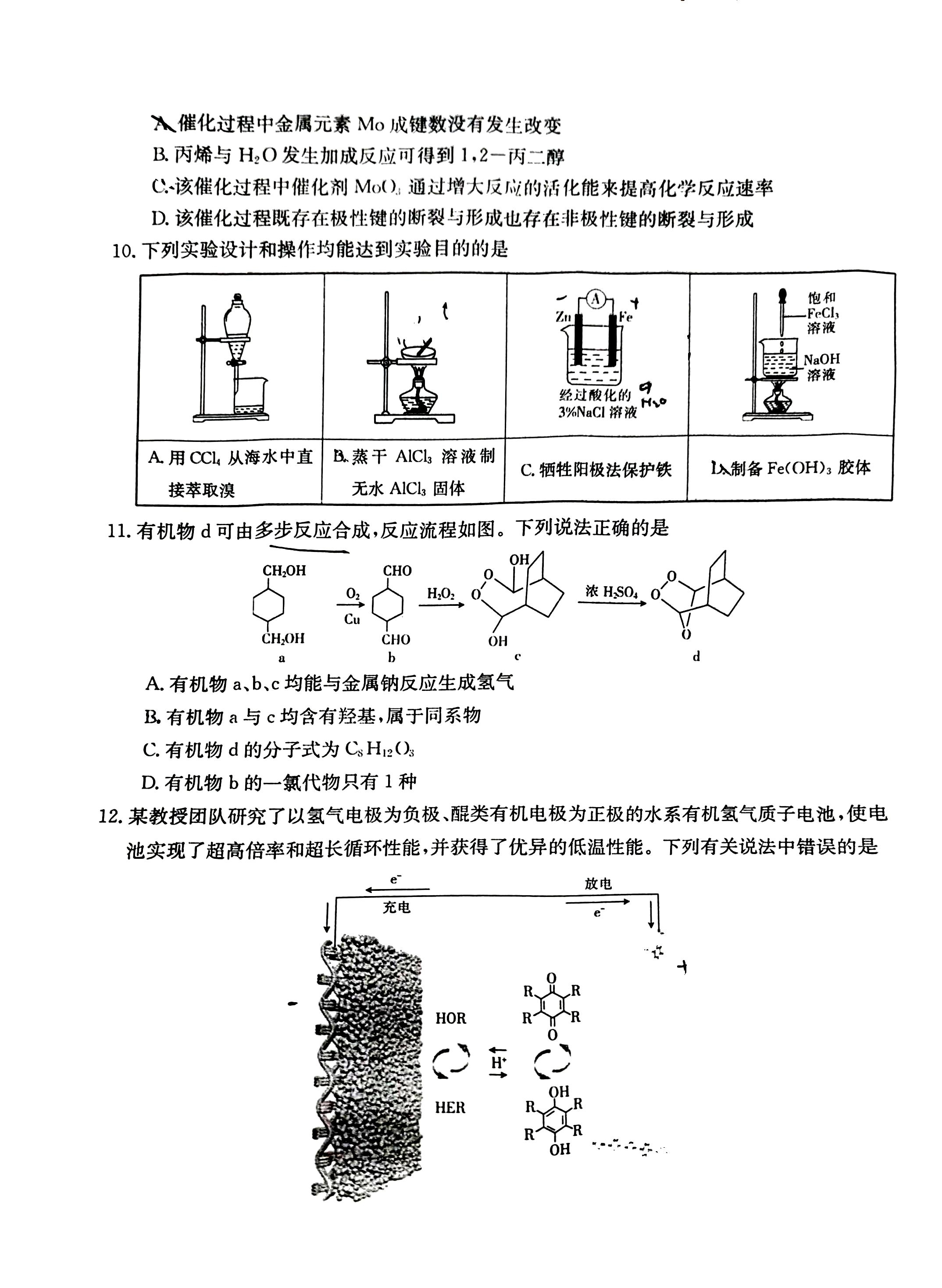 2024年普通高校招生考试仿真模拟卷(一)1理科综合L试题