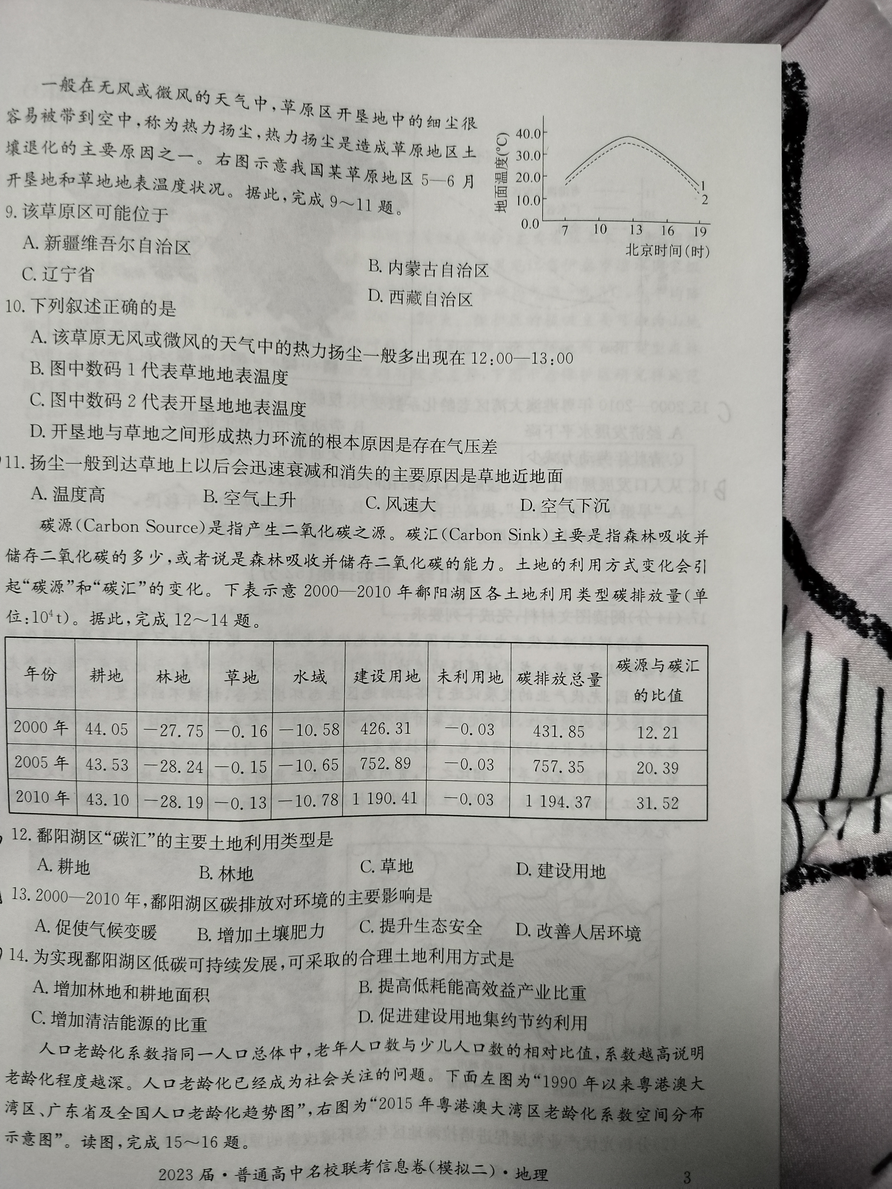 2024届全国100所名校高三月考卷·地理[24·G3YK(新高考)·地理-ZTB-必考-HUB]七试题