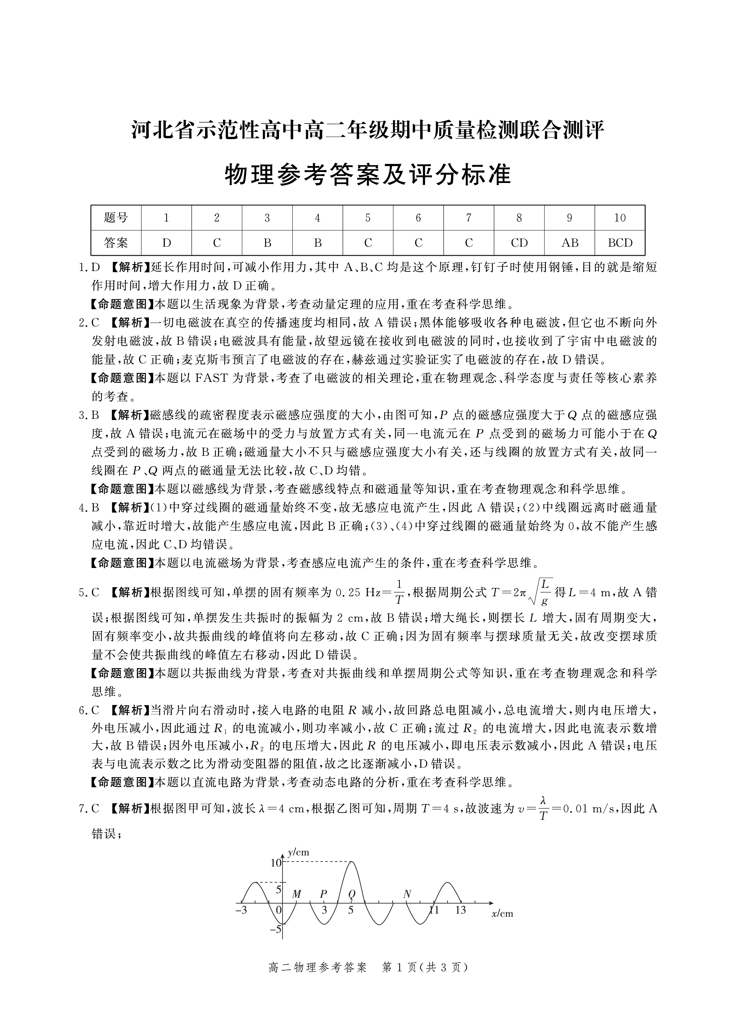 山西省2023-2024学年度七年级第一学期阶段性学习效果评估（一）x物理试卷答案