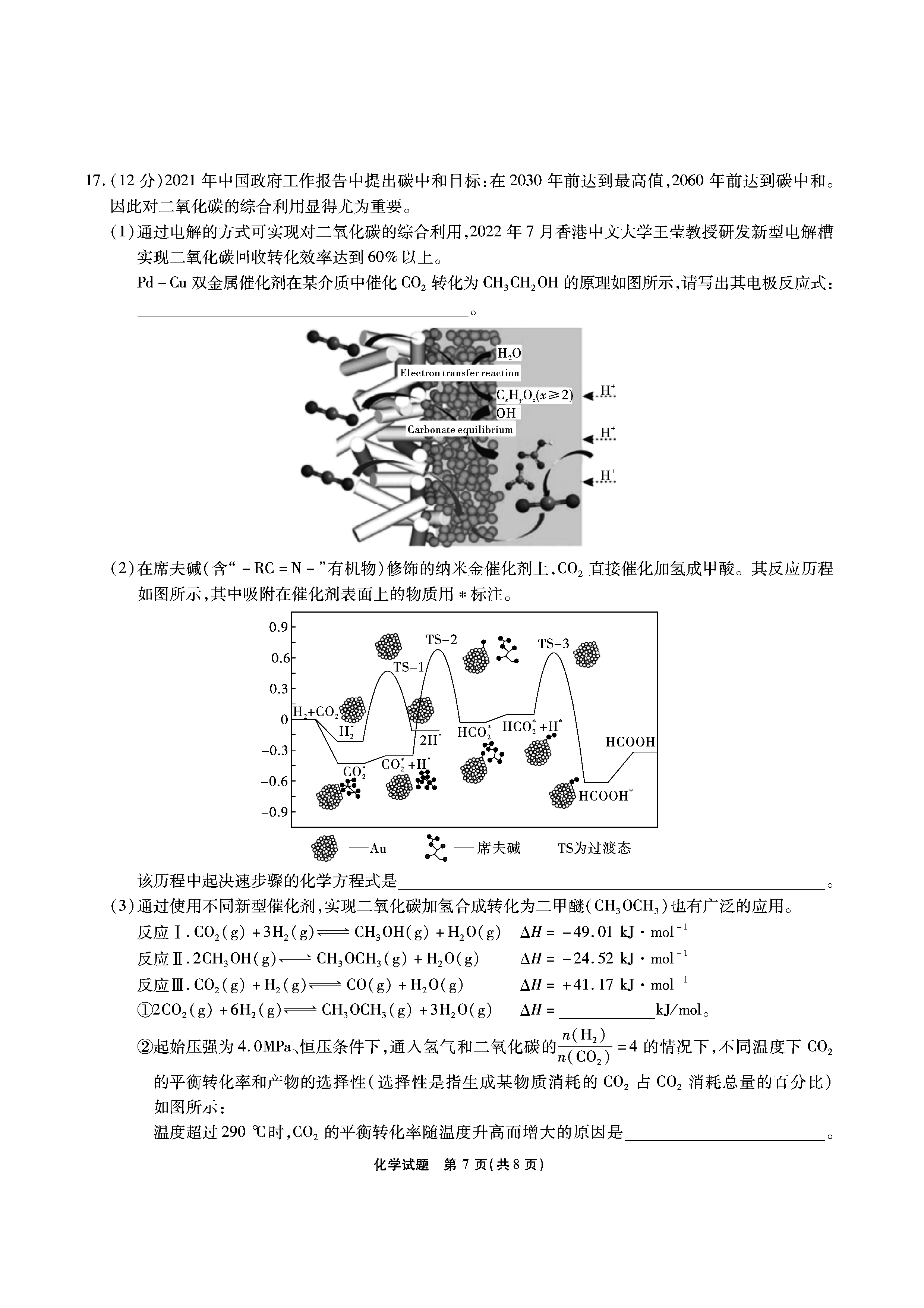 42024届滚动联考06化学试卷答案