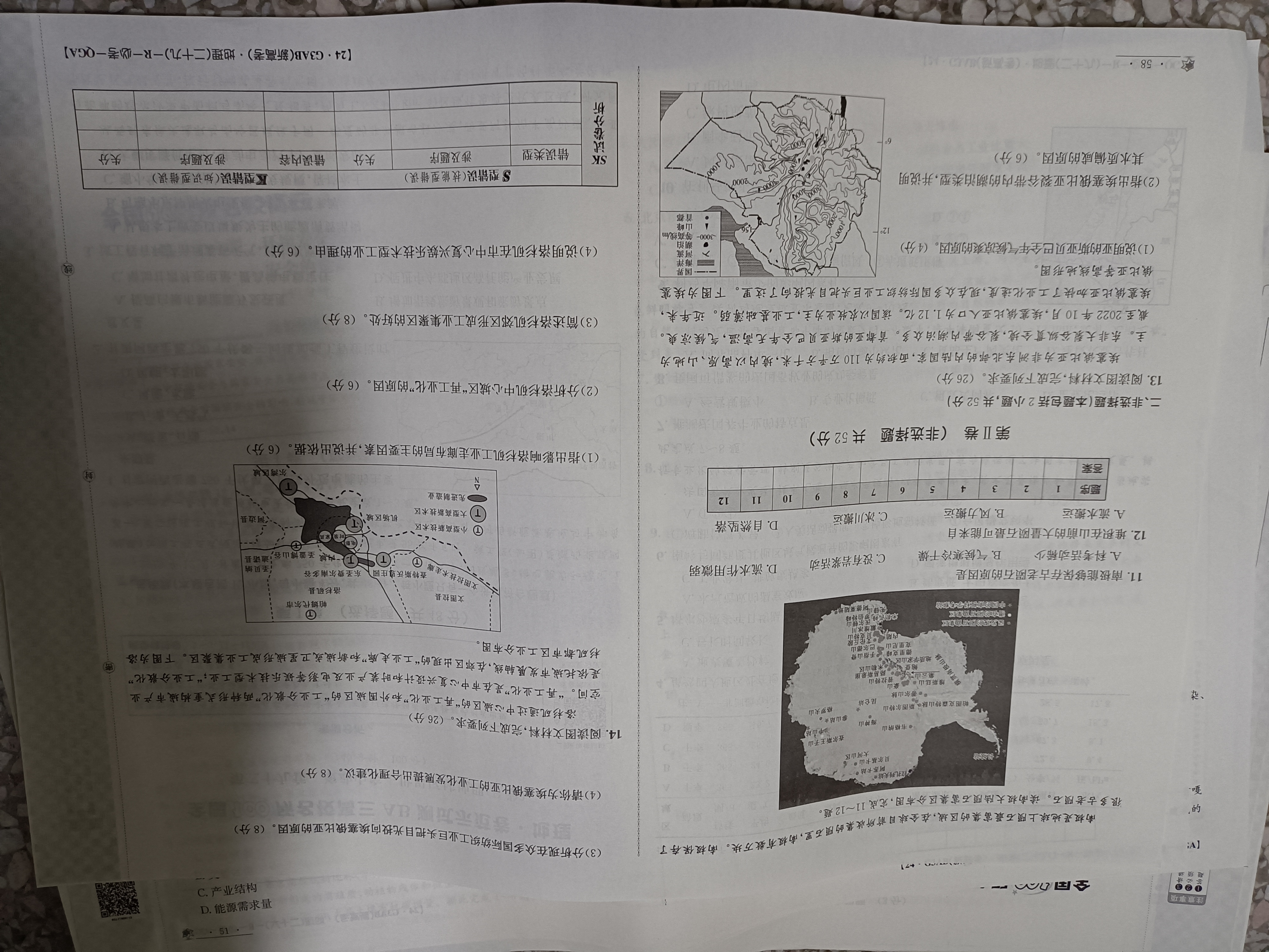 2024届高三第一轮复习周测卷·地理[24·G3ZCJ(新高考)·地理-ZTB-必考-GX]六试题