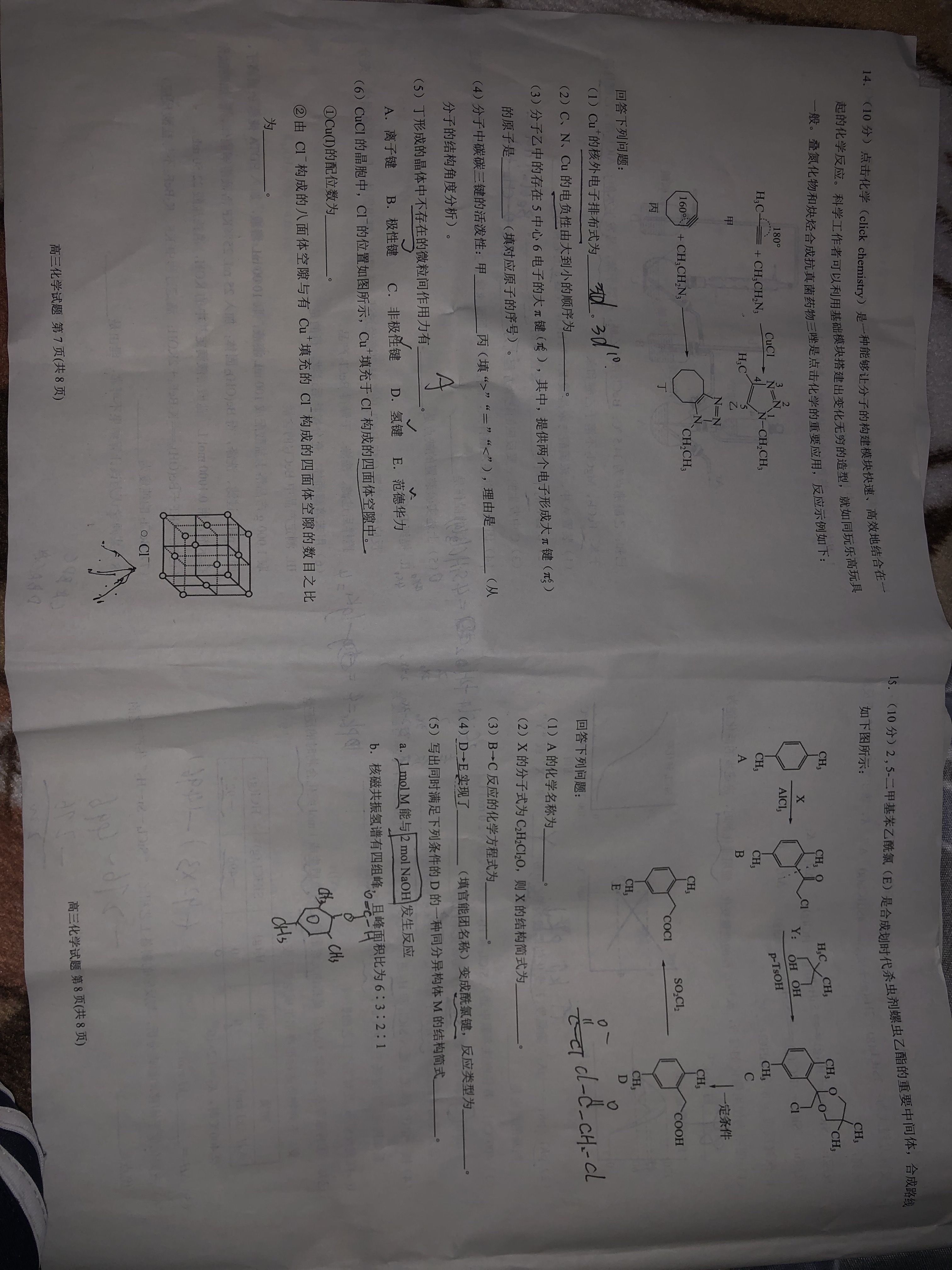 陕西省2023-2024学年度高一年级第一学期阶段性学习效果评估化学答案