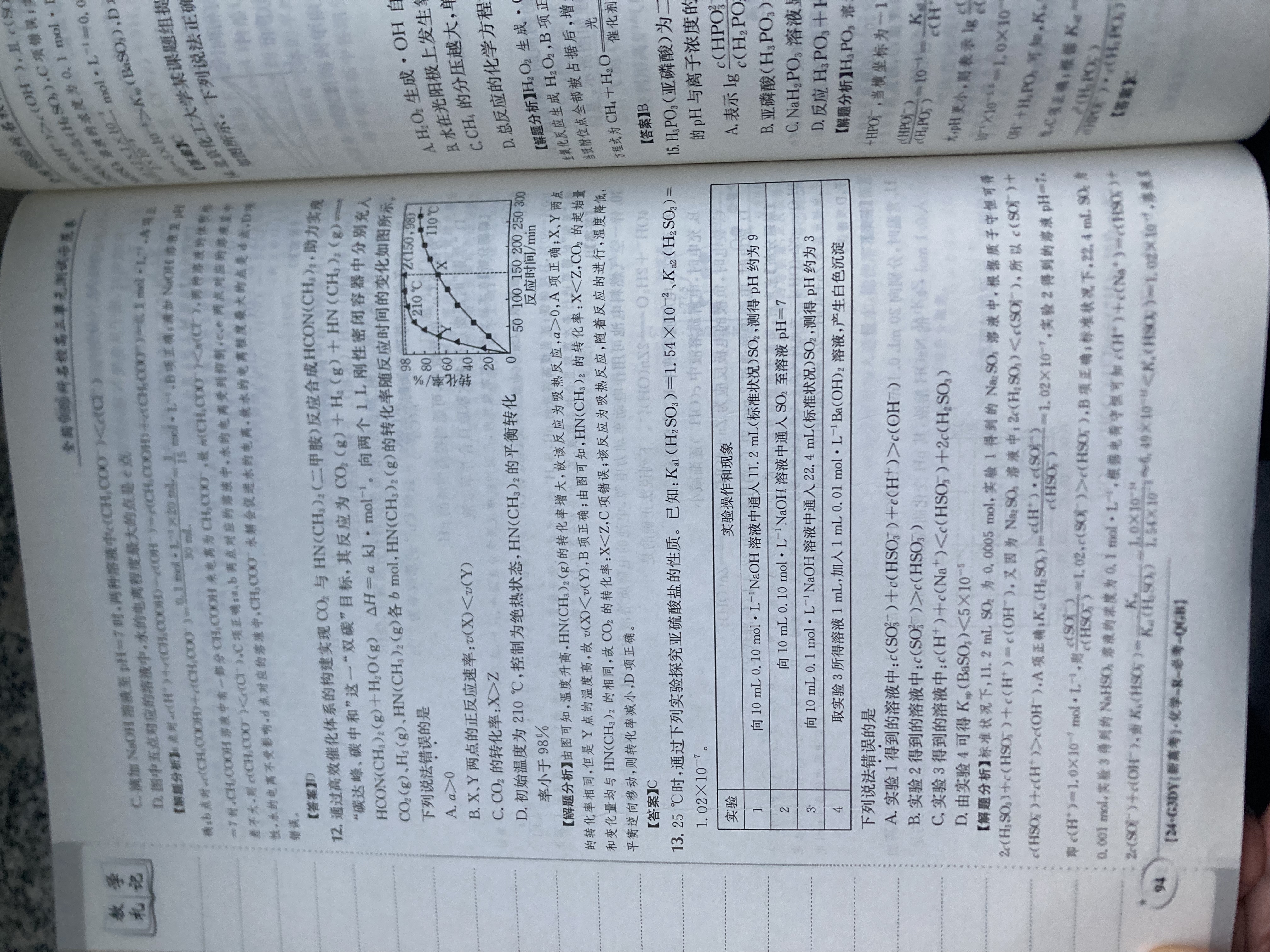 2024年衡水金卷先享题 分科综合卷[新教材]化学(一)1答案