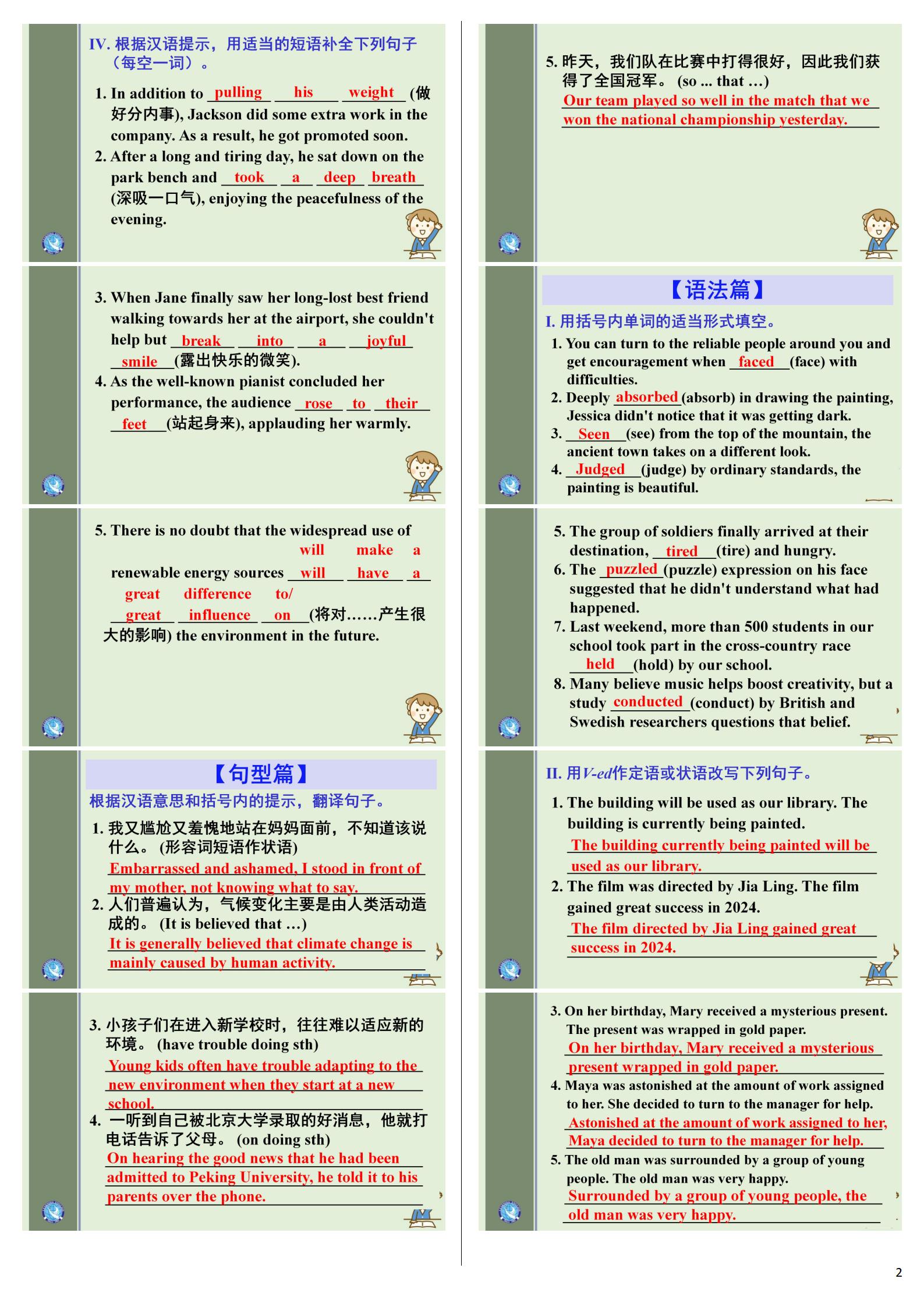 2024年山西省中考信息冲刺卷·压轴与预测(二)2试题(英语)