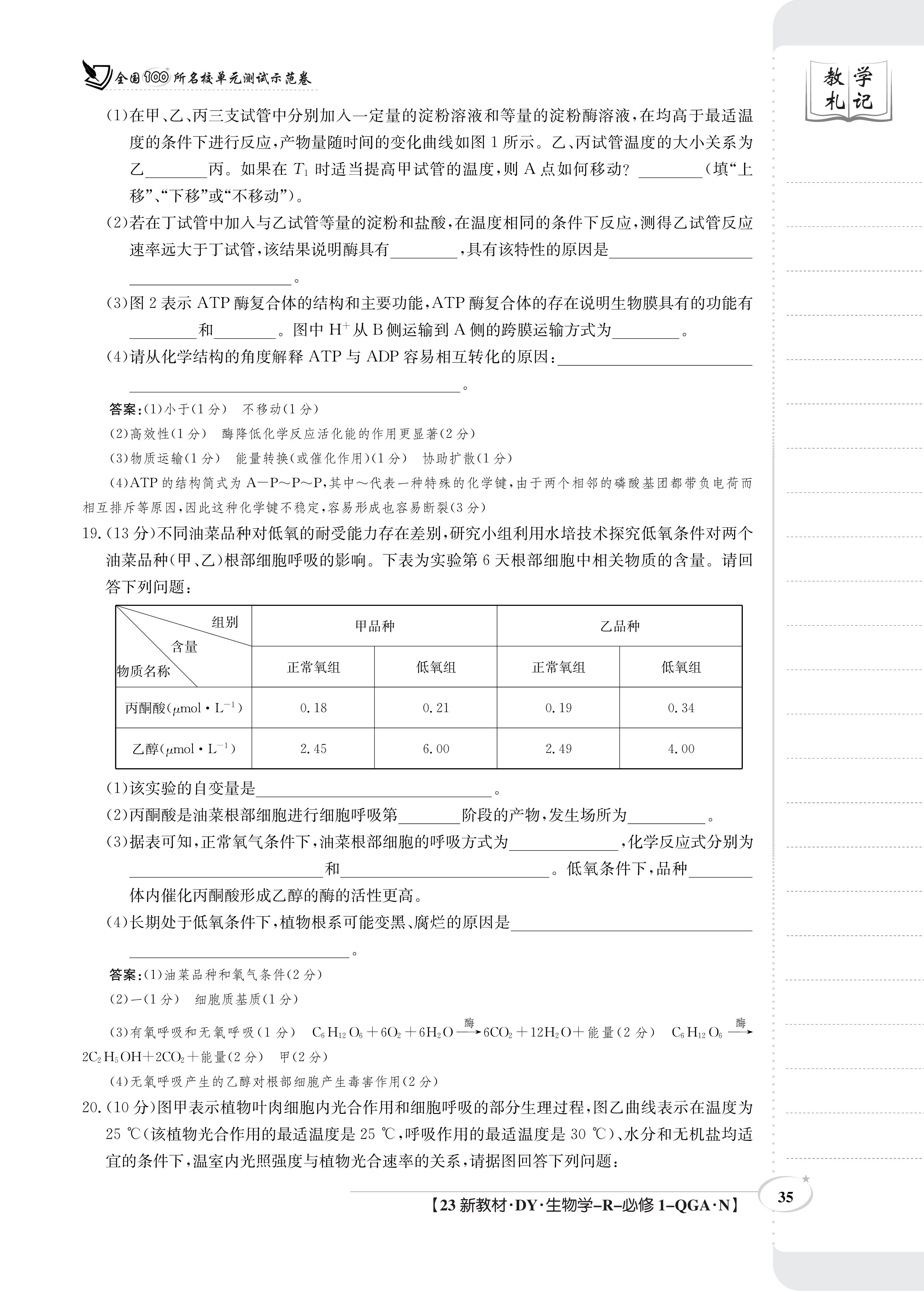 江西红色十校2024届高三第一次联考生物试题