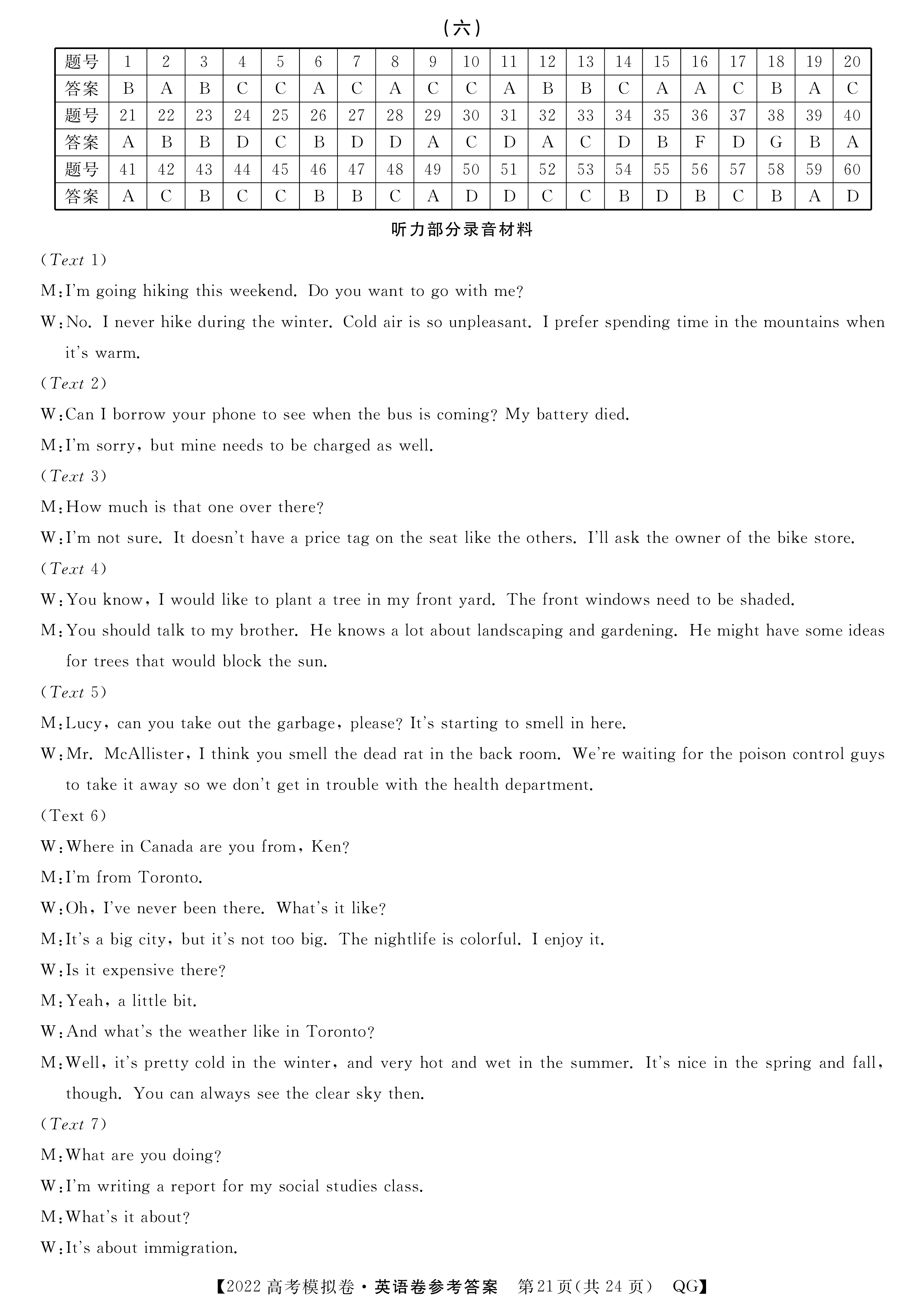 2024年100所名校高考模拟金典卷 24新高考·JD·英语-Y 英语(1-5)答案