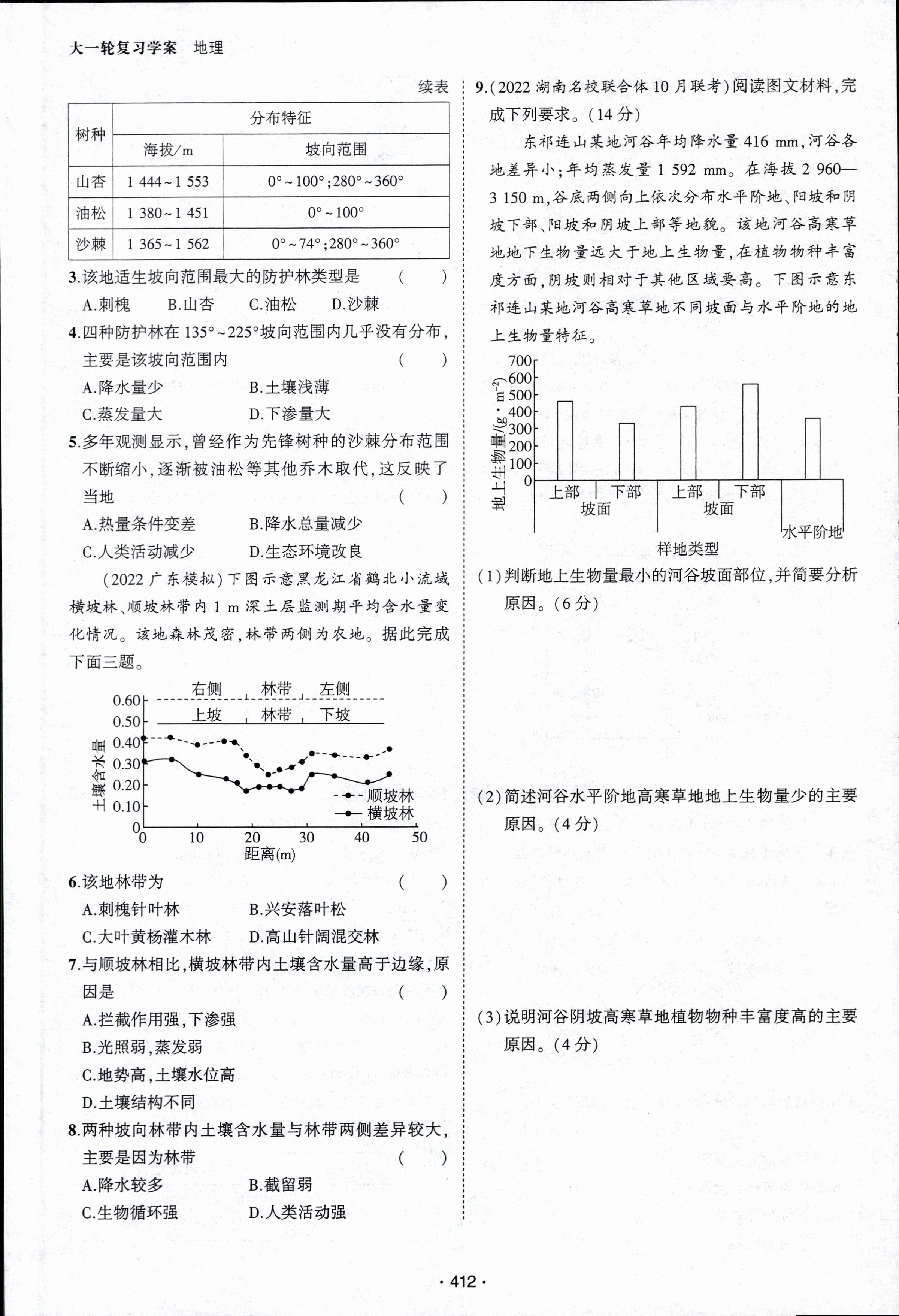 2023-2024衡水金卷先享题高三一轮复习单元检测卷地理重庆专版14试题