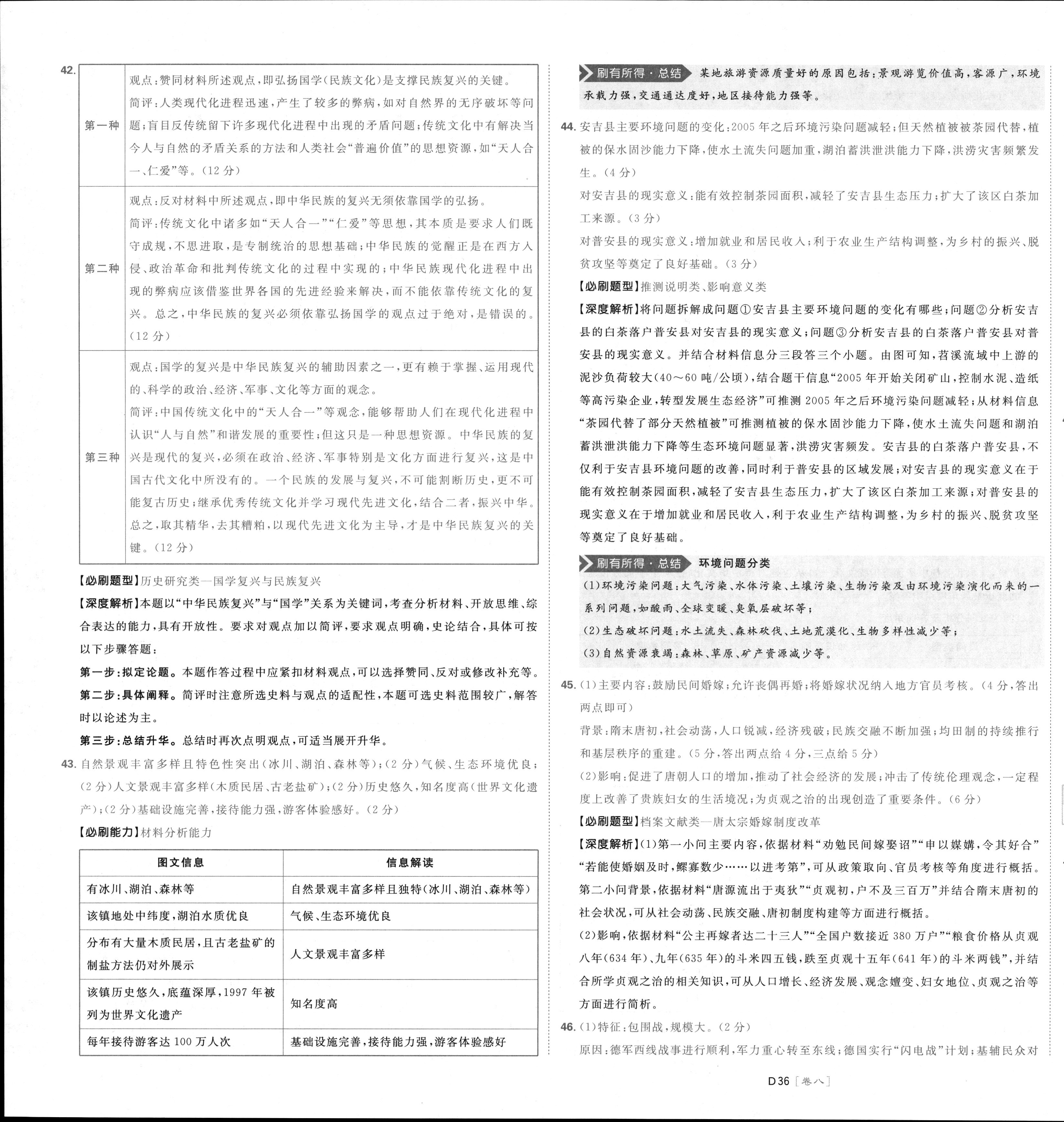 2024届衡中同卷[调研卷](四)4文科综合(新教材版)试题