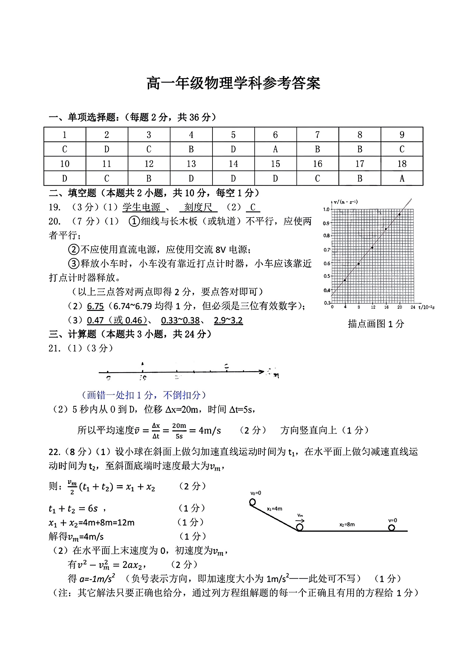 贵阳一中(贵州卷)2024届高考适应性月考卷(白黑黑白黑黑黑)x物理试卷答案