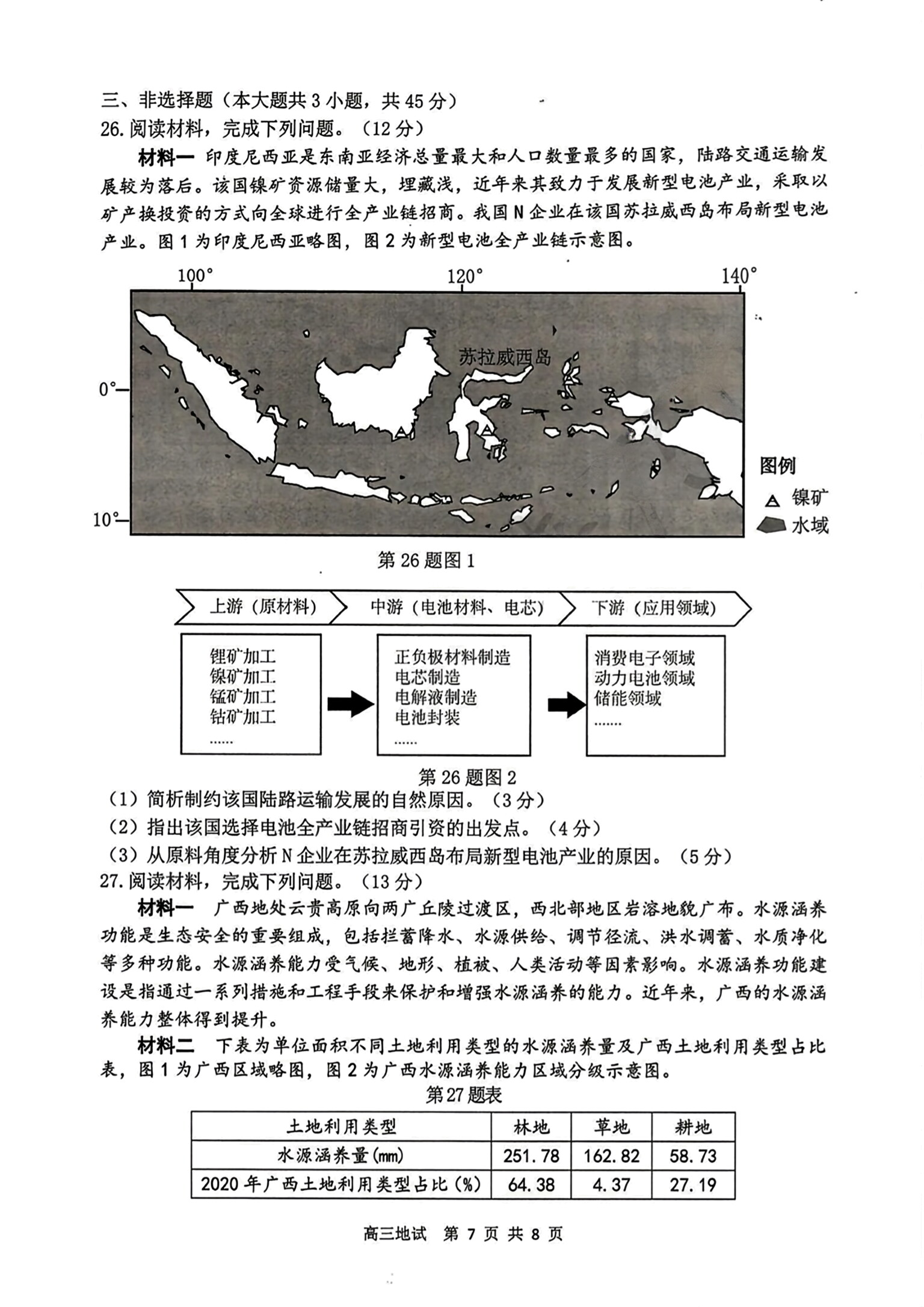 2024届高三第一轮复习周测卷·地理[24·G3ZCJ(新高考)·地理-ZTB-必考-GX]六试题