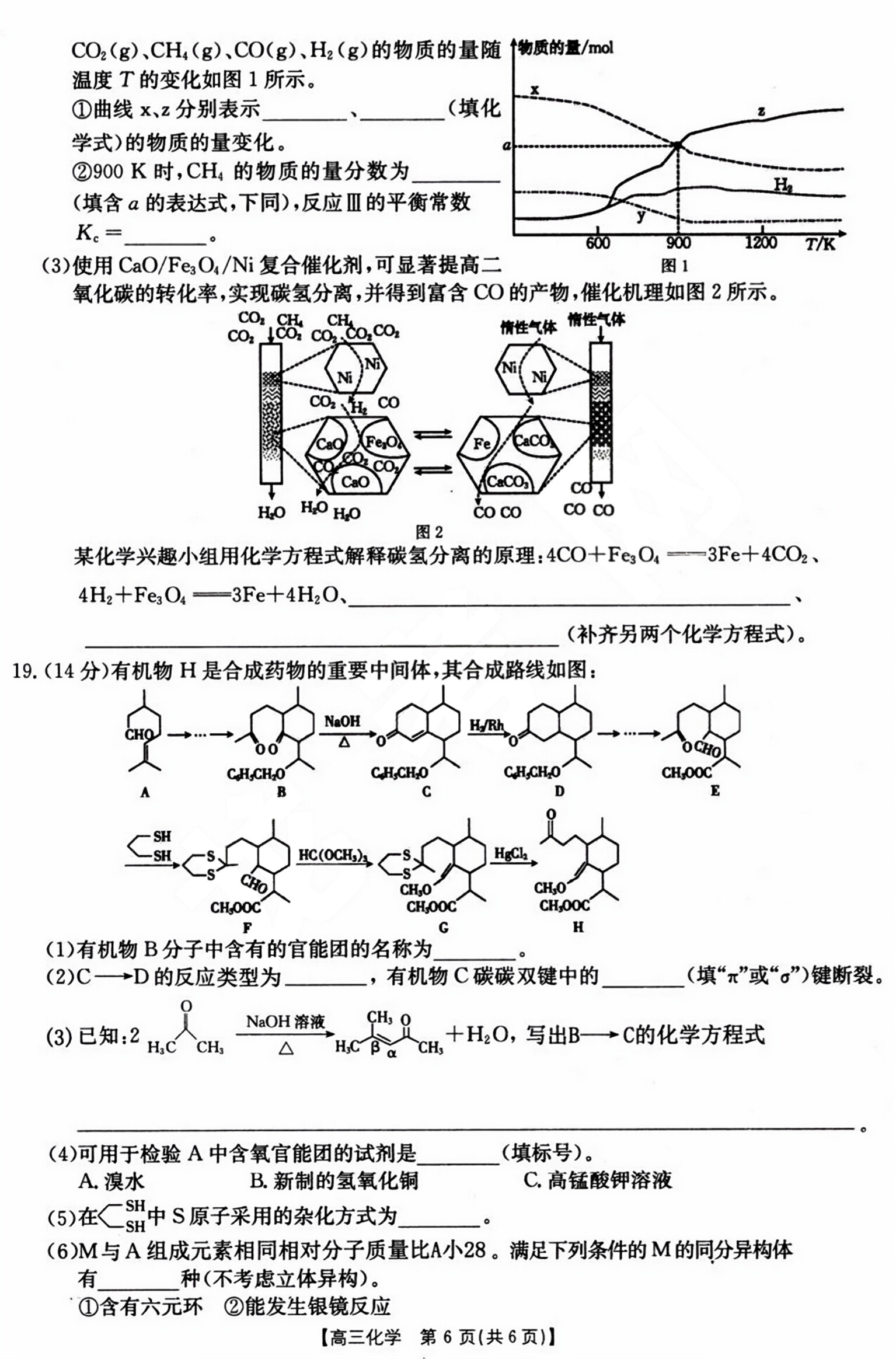 42024届滚动联考06化学试卷答案