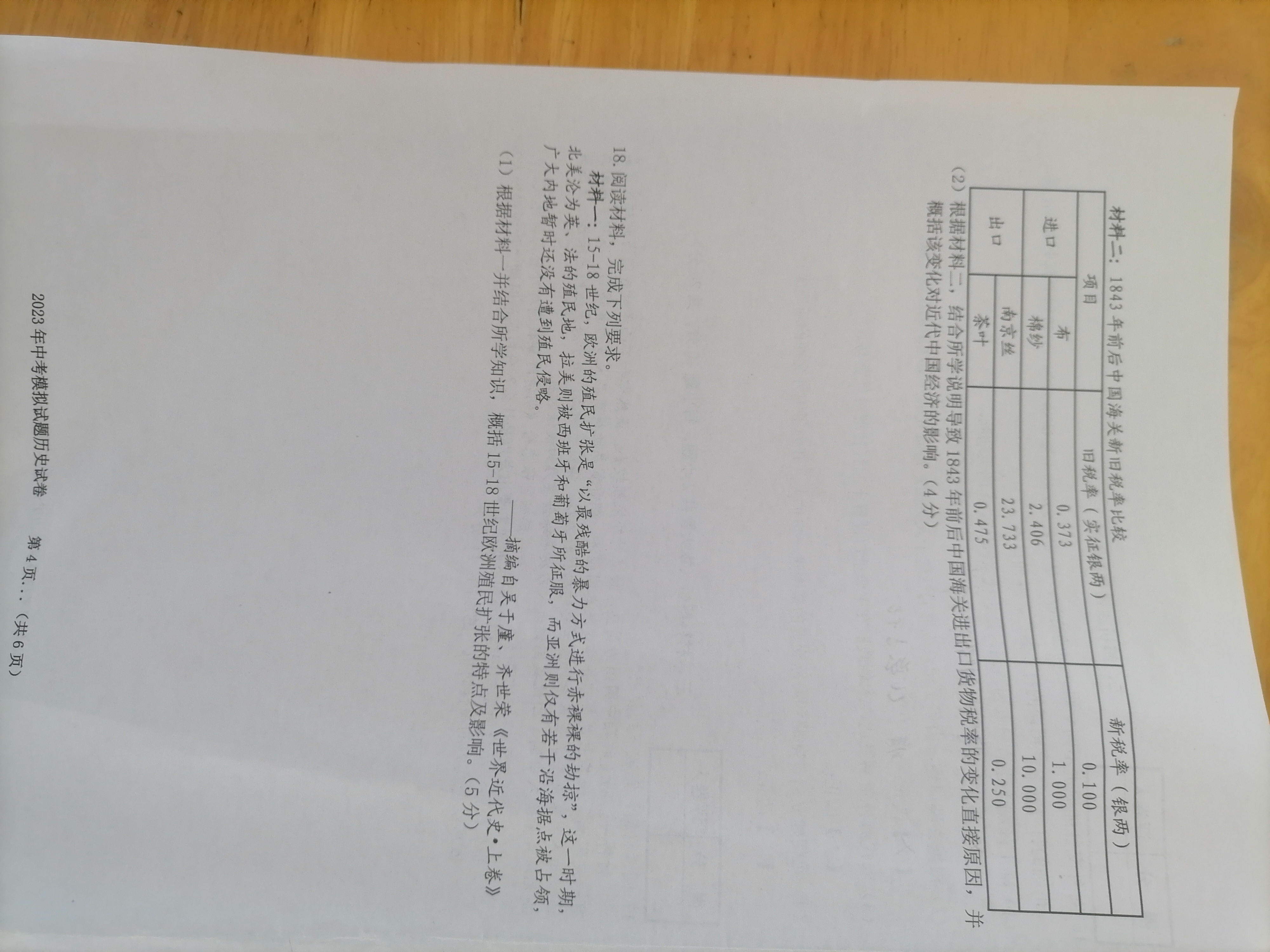 炎德英才大联考·湖南师大附中2024届高三月考试卷(六)历史答案