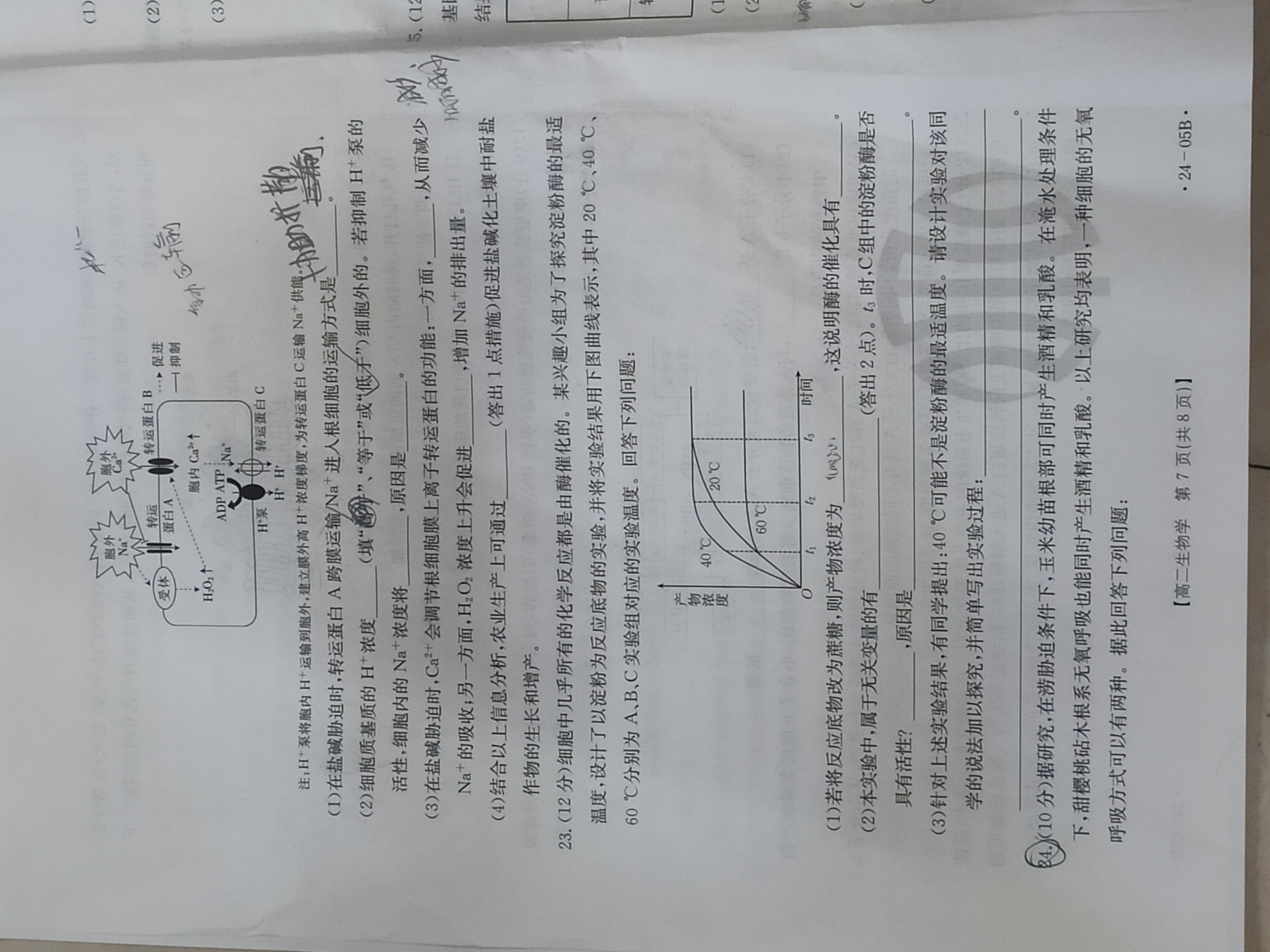 衡水金卷先享题分科综合卷2023年普通高等学校招生全国统一考试模拟试题生物一