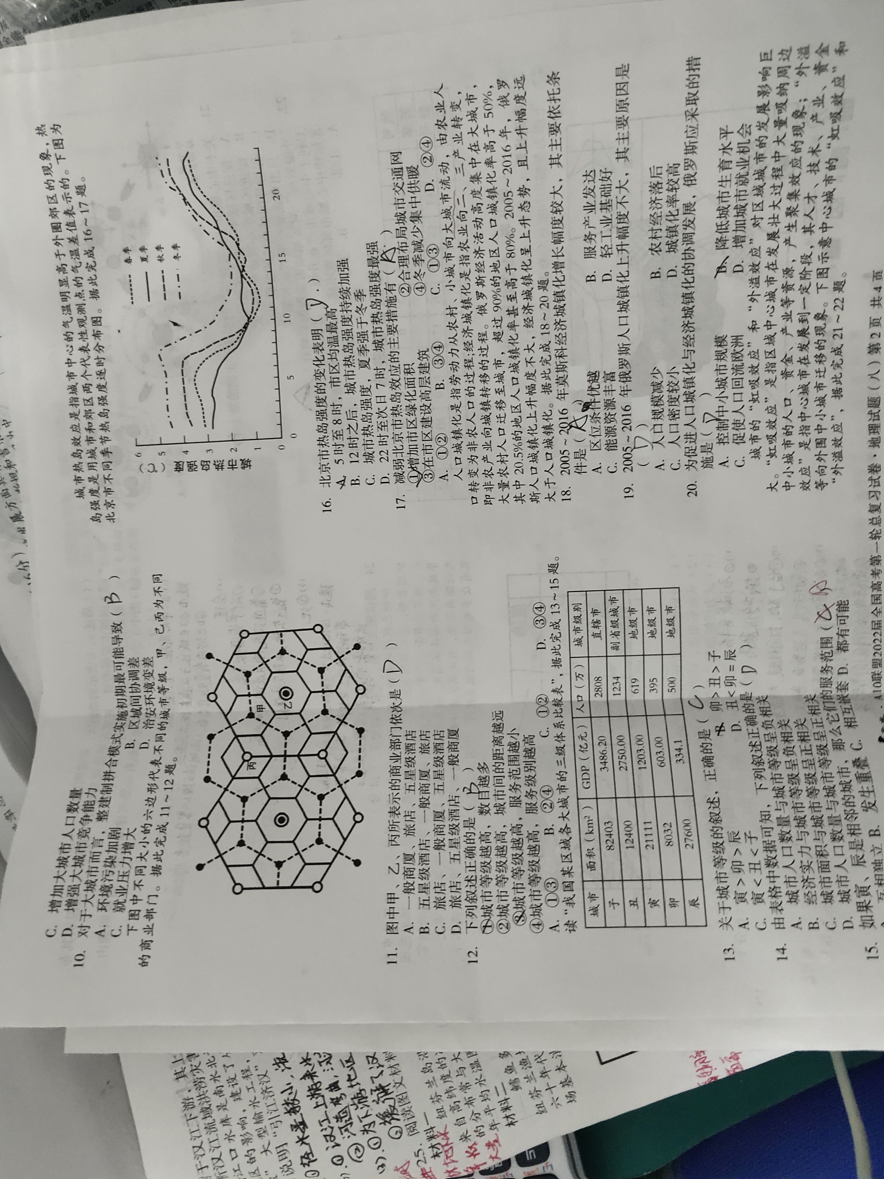 [南充零诊]南充市高2024届高考适应性考试(零诊)地理试题
