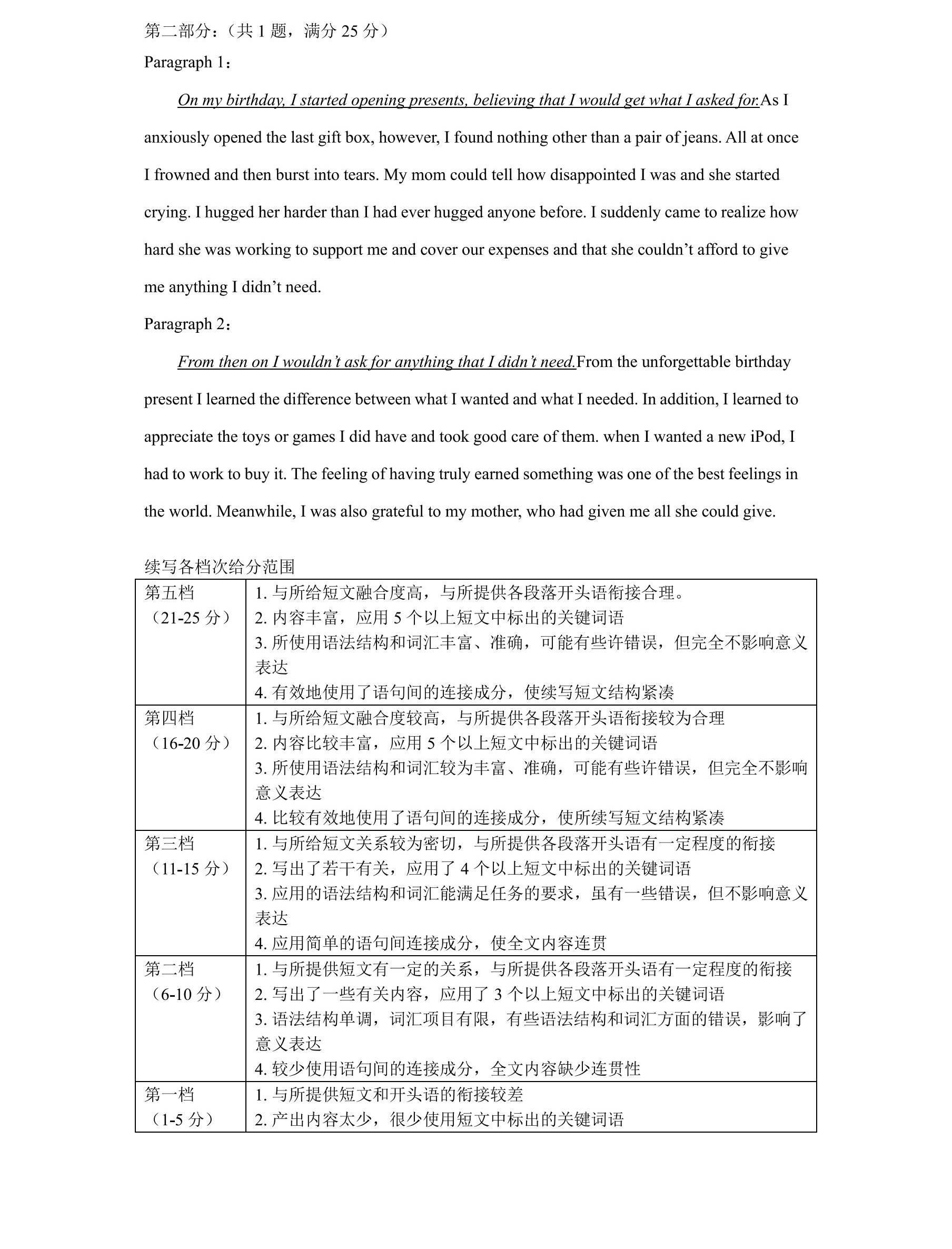 全国100所名校最新高考冲刺卷英语2023届Y1